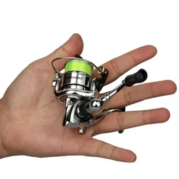 BAITCASTING REELS Mini 100 Spinning Carp Fishing Reel Wheel 43 1 Liten Winter Ice Metal Body Max Drag Power 5 kg 230518