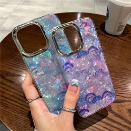 Designer Phone Case Mermaid Colorful Shell Suitable for iPhone 14 13 12 Pro max 11 14plus Soft shell Anti-fall phone case