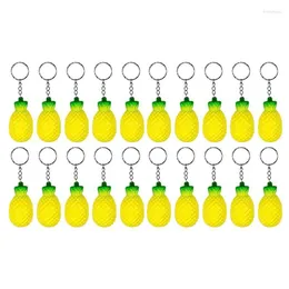 Keychains Lanyards 20 Pack Pineapple Stress Relieve Toys Fruit For Party Favors And School Carnival Prizes Drop Delivery Fashion A Dh1Va