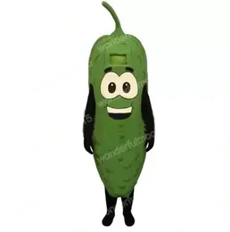 Performance Green Vegetable Mascot Costumes Carnival Hallowen gåvor unisex vuxna fancy party spel outfit semester utomhus reklamdräkt kostym