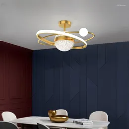 Lustres lustre en cristal doré pour salle à manger chambre vestiaire chambre principale étude nordique Ins lampes éclairage décoratif créatif