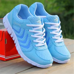 Dress Shoes Fast delivery Women casual shoes fashion breathable mesh lace up flat female sneaker footwear tenis feminino 23519