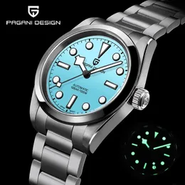 Wristwatches PAGANI DESIGN 36MM Men Luxury Watch Snowflake Hands Climbing Series Fashion Sport NH35A Automatic Mechanical 230519