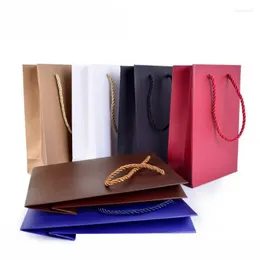 Bolsas de joalheria Presentes de bolsas de papel especial embalagens de sacolas caixa pendente para mulheres