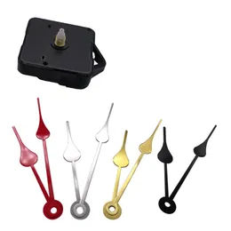 Hemväggsklockor DIY Quartz Clock Movement Kit Black Clock Accessories Spindel Mekanism Reparation med handuppsättningar Q100