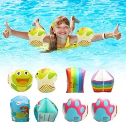 Inflatable Floats Tubes Swimming Table Arm Ring Adult and Children's Portable Cartoon Floating Round Sleeve Buoy Arm Band Swimming Equipment P230519