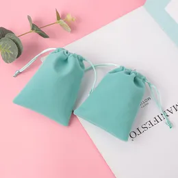 Gemelos 50 Unids Bolsas de Empaque de Joyería Bolsa de Regalo con Cordón de Terciopelo para Boda Decoración de Fiesta de Navidad Pestañas Bolsas de Almacenamiento de Maquillaje 230519