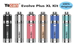 Yocan Evolve Plus XL Kit Dab Vape Pen Wax Vaporizer Electronic Cigarette Kits 1400mAh Battery QUAD Coil 6 Colors Original7361897