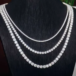 Прованс ювелирные украшения серебряное ожерелье 3 мм Moissanite Hot Sale Super Deal Price Теннис