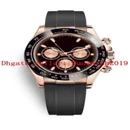 9 Style Mens Ceramic High Quality Watch 40mm Cosmograph 116519LN 116518LN No Chronograph Mechanical Automatic Yellow Gold Watc304e