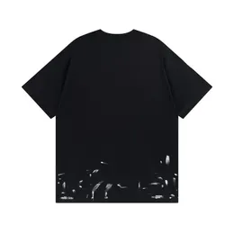 Komfort-T-Shirts für Herren, Modedesigner, Kleidung, Luxus-T-Shirts, neues klassisches T-Shirt mit Buchstaben, Blitz, Buchstaben, gerade, geteilt, abgenutzt, kurzärmelig