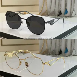 Projektant mody okulary przeciwsłoneczne PR57ys okulary optyczne Kobieta duża europejska i amerykańska osobowość Mans Street Beach Antirflection Sunglass z Boxx4p2