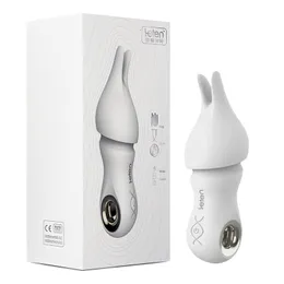 Vuxna leksaker Leten Mute Bullet Vibrator USB uppladdningsbara vattentäta vibratorer Erotiska sexleksaker för kvinnor klitoris tit avtagbar huvudbonad 230519