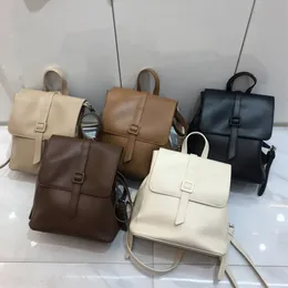 Bolsas escolares de couro de alta qualidade feminina designer de luxo Soild Color Women Anti -Roubo Bagpack Summer Ladies Bolsos 23519