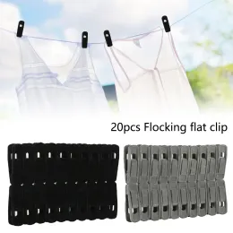 Artifical Velvet Flocked Non Slip Hanger Coat Clips Useful Clothes Clip Drying Racks Durable Eco-friendly Windproof