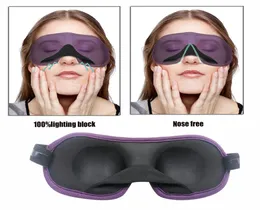 3D Sleep Mask Natural Sleeping Eye Ckseshade Cover CHOLE Patch Kobiety Mężczyźni Miękki przenośny opaski oczy Eyepatch2326264