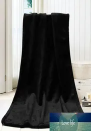 ハイクアンライティフランネル純粋な黒い毛布ファッションソリッドソフトスローキッズブランケットウォームコーラルブランケットソファベッド45x65CM6201581