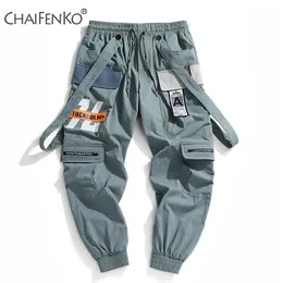 Pantaloni da uomo CHAIFENKO Jogger Pantaloni sportivi per il tempo libero Uomo Hip Hop Streetwear Beam Foot Cargo Fashion Printing 230519