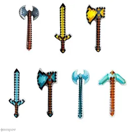 Children's Inflatable Toys Balloon Sword Axe Lattice Children's Party Decoration Confrontation Toys Man Woman Boys Girls