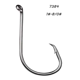 200 st parti 9 Modeller 1# -8 0# 7384 Crank Hook High Carbon Steel Barbed Asian Carp Fishing Hooks Fishhooks Pesca Tackle KL-501274M