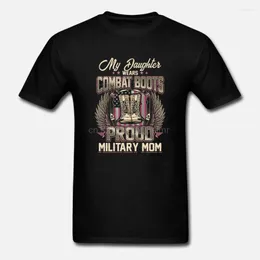 Erkekler Tişörtler Erkekler Kısa Kollu Tshirt Kızım Savaş Botları Giyiyor Gurur Askeri Anne Unisex Gömlek Kadın T-Shirt