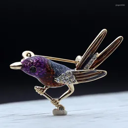 Brooches Blucome Colorful Enamel Cartoon Birds Brooch For Women Men Jewelry Perfect Small Corsage Accessories Brand Rhinestone