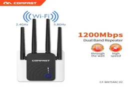 Routers Long Range Extender 80211ac Wireless WiFi Repeater Wi Fi Booster 24G5Ghz WiFi Amplifier 3001200 M wifi router Access point9596105