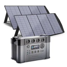 ALLPOWERS Alimentatore portatile per accumulo di energia 1500Wh 2400W Centrale elettrica di emergenza con pannello solare 140W / 200W / 400W