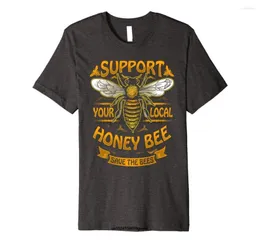 Herren-T-Shirts, T-Shirt, Support Your Shirt, Damen, Neuheit, Save The Bees Keeper, T-Shirt, lustige Männer, lokale Honigbiene