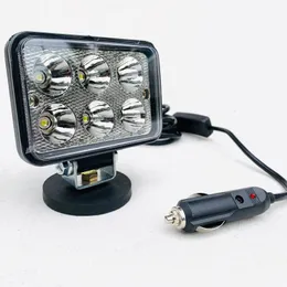 System oświetlenia Inne LED Car Truck Work Light 30W Magnety Magness Auto Reflight Offroad Driving Fog Awaryjne poszukiwanie ratownicze Fish Fish Lighto