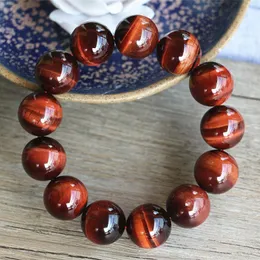 Chain 10mm Handmade Jewelry Beaded Bracelet Tiger Eye Stone Beads Charm 230518