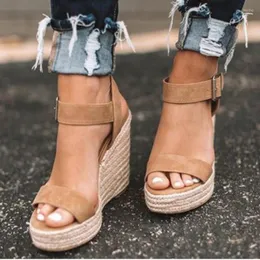 Sandals 2023 Ladies Shoes Platform Women Comfortable Wedges High Heels Pumps Sandalas Espadrilles Female Summer Plus Size 43