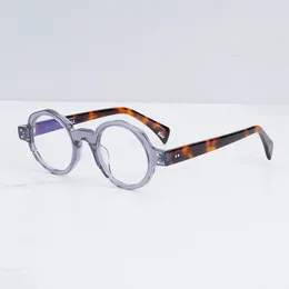 サングラスフレームデザイナーハンドクラフトハイストリートクリアグレイトートワイズメガネフレームINSファッショナルアイウェアアセテート近視眼鏡