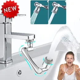 Andere Wasserhähne Duschen Accs 2-Modus drehbarer Verlängerungs-Wasserhahn-Sprühkopf 1080 Grad Universal-Badezimmer-Wasserhahn-Verlängerungsadapter Luftsprudler Kunststoff-Wasserhahn-Verlängerung 230518