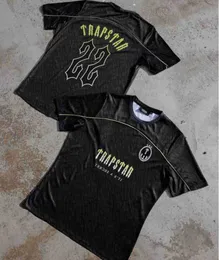 Men Trapstar Tee Football Jersey Summer Loose Quical Short Sleeve Designer New Wonmen T-Shirt جديد 68ESS
