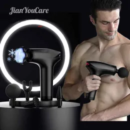 フルボディマッサージャーJianyoucare Icy Cold Compress Massage Gun Electric Massager高周波ポータブルディープティッシュ筋肉リラックス230518