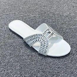 Slippers Woman Shoes 2023 Summer Ladies Fashion Boutique Rhinestone Comfortable Flat Breathable Luxury Design Women's Slides