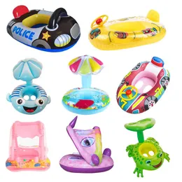 Uppblåsbara flottörer rör bordsbaby simning ring säte flytande solskade barnsimring intressant pool badkar strandfest leksak simning ring p230519