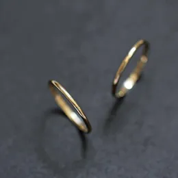 Paarringe GOLDtutu Stapelring aus 9-karätigem Massivgold Minimalistischer Minimal-Solitärring Braut Brautjungfer Bff Paar Liebe Einfaches Geschenk Verlobung 230518