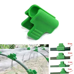 مستلزمات حديقة أخرى 50pcs/Lot Greenhouse Clamps Film Row Cover Netting Tunnel Hoop Clip Clip Tarking Net Rod Clamps Clamps Extension Support G230519