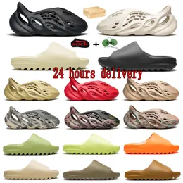 foam runners Sandals Fashion Slide outdoor beach Slippers Sandals Shoes Triple Black White Red Resin Bone Desert Sand Lightweight and comfortable