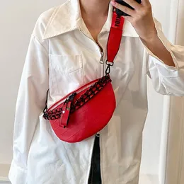 Torby w talii moda kobieca torba na pasek luksusowy skórzany pakiet Fanny Telefon Wysokiej jakości projektant łańcucha torebki klatki piersiowej