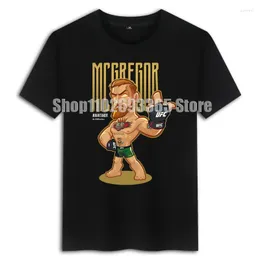 القمصان الخاصة بالرجال القتالية MMA Conting Connor McGregor Tattood T-Shirt تدريب الرجال على ملاكمة قصيرة الأكمام غير الرسمية أولاد الشارع هدية أعلى الرجال