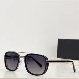 Lunettes de soleil carrées design pour hommes et femmes de marque de luxe 5053 monture en métal et acétate style populaire et simple lunettes de protection uv400 en plein air