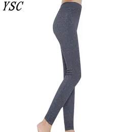 Leggings YSC 2021 winter Hot sale New style Momen Cashmere Warm Pants Knitted Long Pure color Leggings Highquality Medium thickness