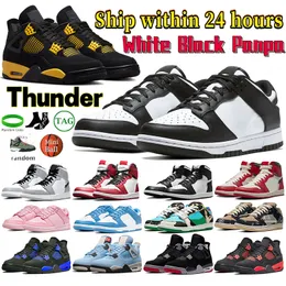 1s Jumpman 4s Basketball Shoes Men Women White Black Panda Pine Thunder Og Lucky Green Chicago Lost and Found Womens Sport Sneakers Designer Mens Trainer