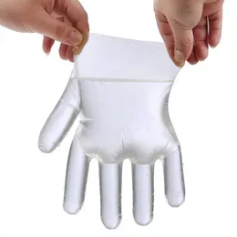 Hurtowe gniazdo plastikowe rękawiczki jednorazowe jednorazowe pokarm przygotowawcze glof PE poliglowe do gotowania narzędzia do czyszczenia żywności narzędzia czyszczenia gospodarstw domowych chronić rękę