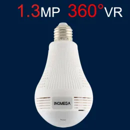 360도 LED 조명 960P 무선 파노라마 주택 보안 보안 WiFi CCTV 어항 전구 램프 IP 카메라 두 가지 방법 오디오