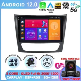 For Mercedes-Benz E-class W211/CLS-class 2005-2008 2din Auto Radio Android Car Multimedia Player GPS WIFI Carplay DSP Monitor-2