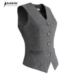 Pantaloni naviu donne eleganti ol gilet di gilet gilet vneck carriera imprenditoriale Ladies tops Office Formal Work indossa capriola